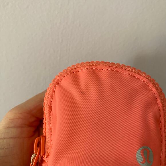Lululemon City Adventurer Nano Backpack Coral Pink Running Zipper Mini Bag - Picture 9 of 9